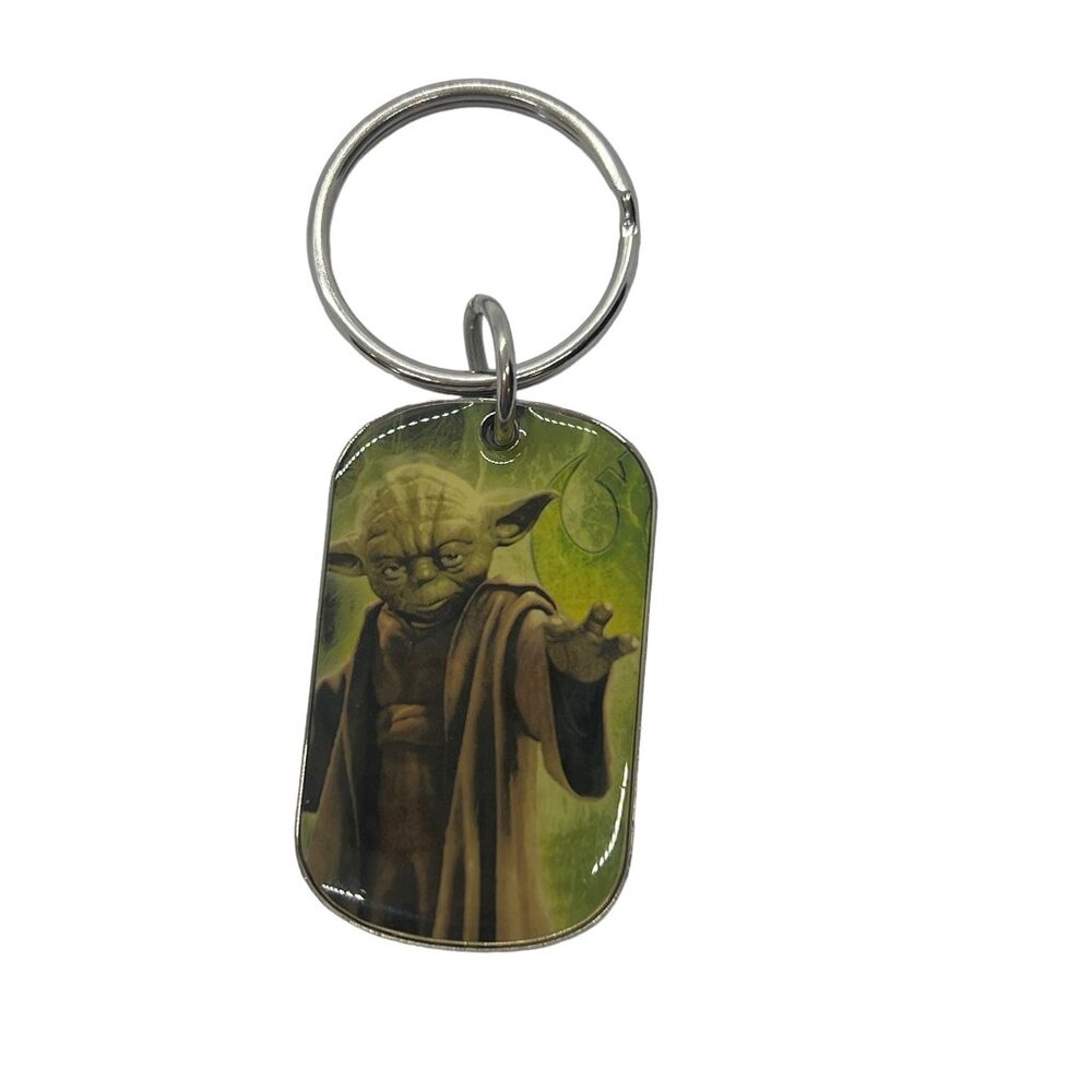 2013 Lucasfilm Yoda Keychain Silver Tone 3.25" Star Wars